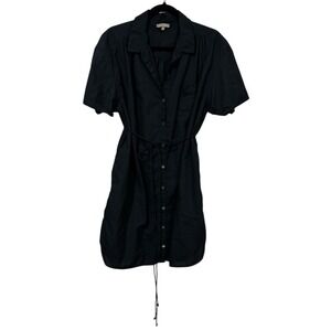 Lilla P Black Mini Dress Sleek and Modern 100% Cotton XL‎